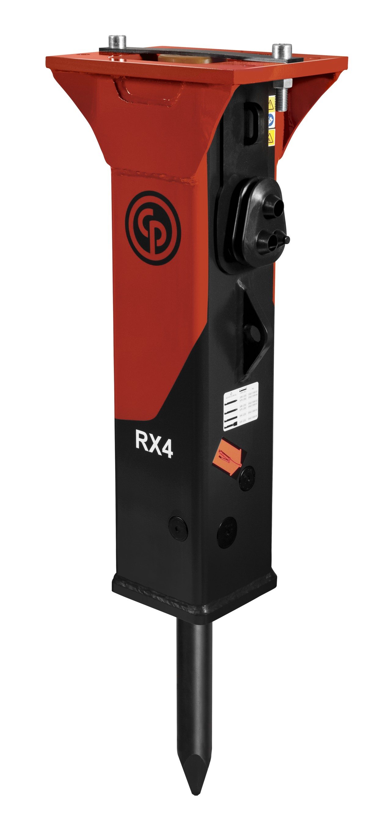 Front of hydraulic breaker RX4 Lewisburg Equipment Rental